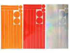 Anti Collision marking sticker sheet Holographic / Mirror