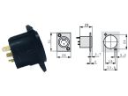 Neutrik XLR 3P chassis connector male