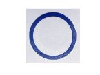 Static port placard round Ø20/24mm blue