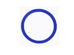 Static port placard round Ø20/24mm blue