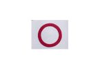 Static port placard round  Ø9/12mm red