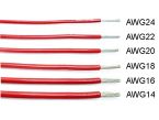 Tefzel wire AWG18 (1.15mm²) red