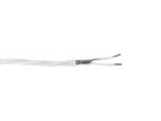 Tefzel wire 2-core shielded AWG22 white
