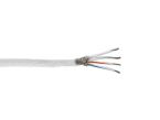 Tefzel wire 4-core shielded AWG22 white