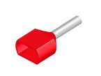 Tirex cable (ferrule) endcap double 2x1.00mm² red