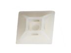 Tirex self adhesive Tiewrap mount 28 x 28 x 5mm white