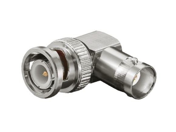 BNC female -> BNC male coax adapter right angle