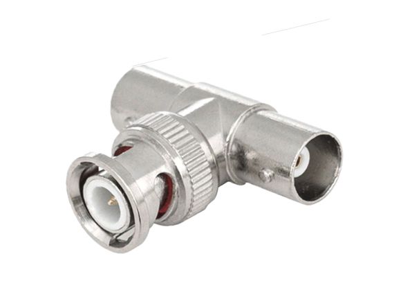 BNC female/female -> BNC male coax ''T'' adapter