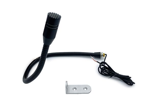 Clockaudio dynamic swan's neck microphone 425mm black