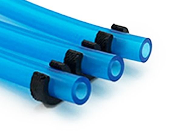 GE tube clip 3P plastic black Ø8mm