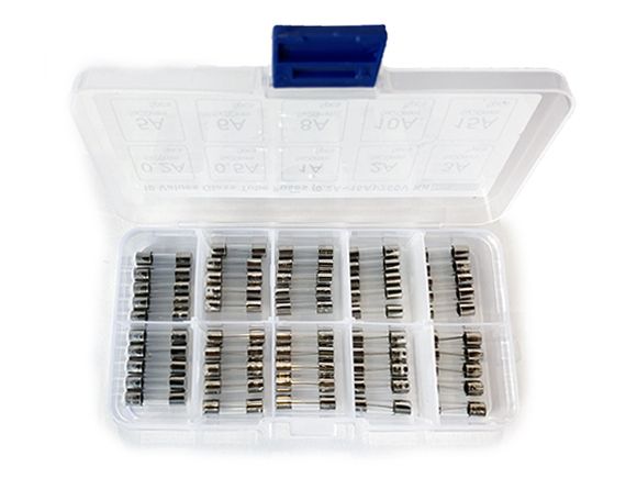 Glass fuses assortment / box 0.2 Amp - 15.0 Amp (5 x 20mm)