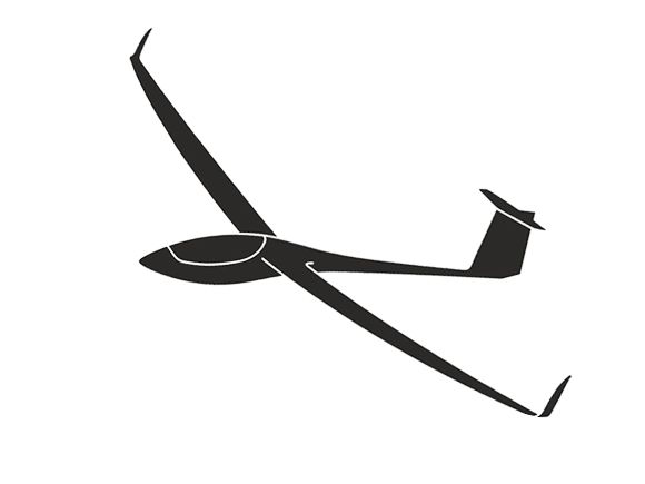 Glider sticker - AS33 15cm
