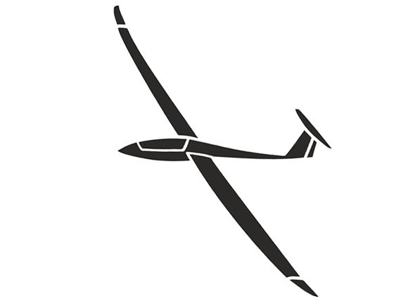Glider sticker - Duo Discus 15cm