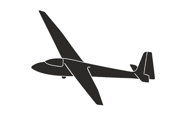 Glider sticker - Ka 6 15cm