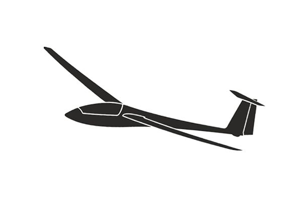 Glider sticker - LS1f 15cm