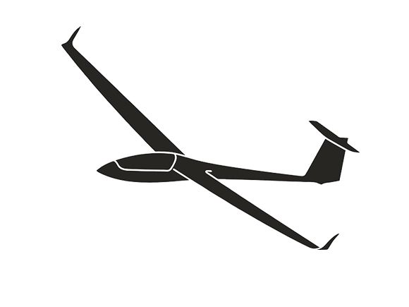 Glider sticker - LS6, LS7, LS8 Neo 15cm