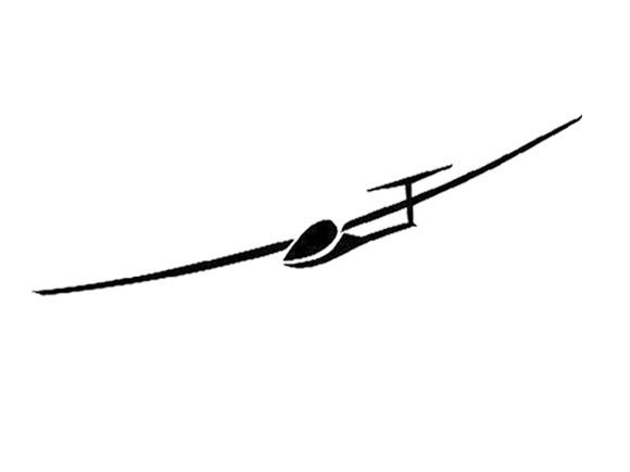 Glider sticker - Pilatus 15cm