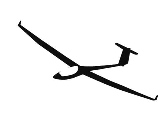 Glider sticker - Schleigher ASW24, ASW27 15cm