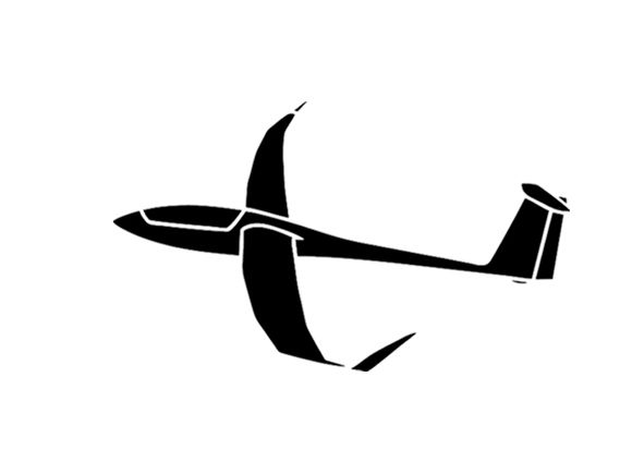 Glider sticker - Ventus 3 15cm