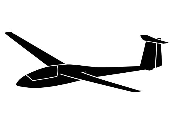 Glider sticker - Standard Cirrus 15cm