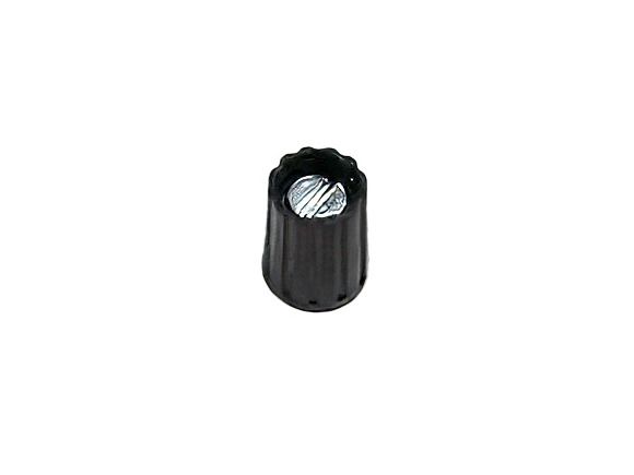 Instrument collet knob / turn knob 10mm (shaft Ø3mm) black
