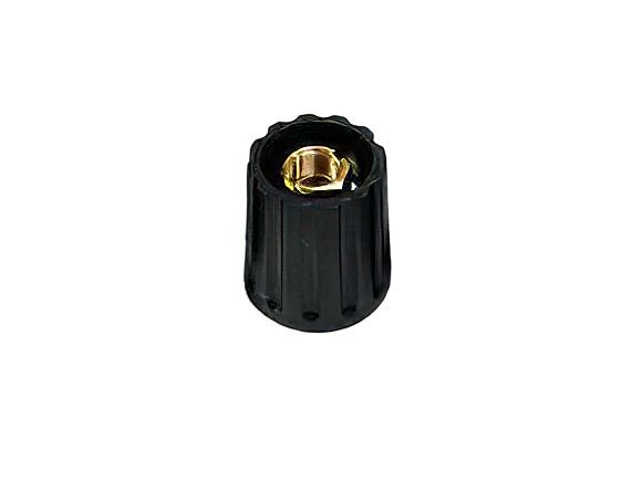 Instrument collet knob / turn knob 14.5mm (shaft Ø6mm) black