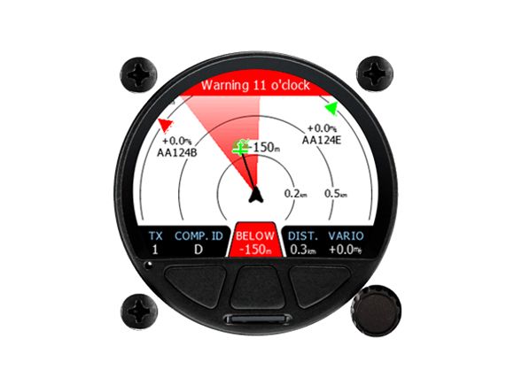 LXNAV TrafficView (Flarm) display 57mm