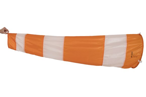 MarS windsock  Ø50cm/175cm orange/white incl. ring