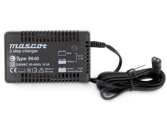 Mascot 12V/2.7A Lead-acid battery charger (110-230V AC)