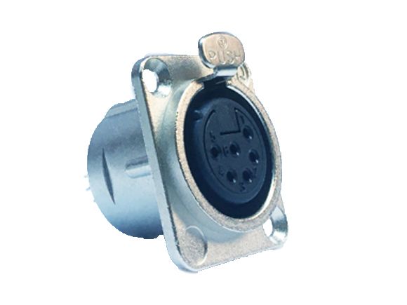 Neutrik XLR 6P chassis connector female