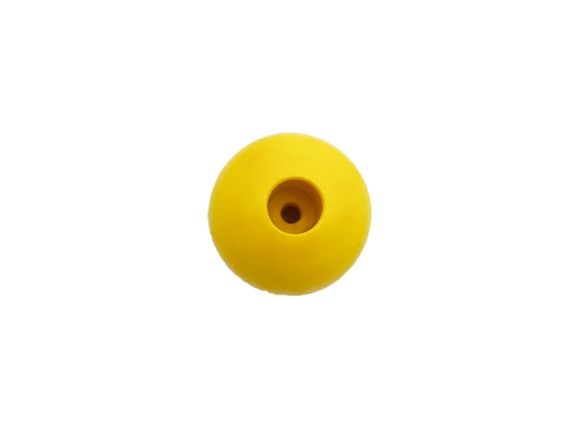 Round grip handle release hook Ø32mm yellow