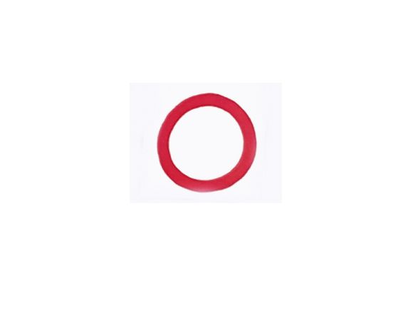 Static port placard round  Ø9/12mm red