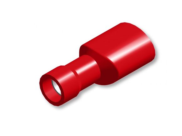 Tirex terminal cable shoe female insulated 6.3mm / 0.5 - 1.5mm² red
