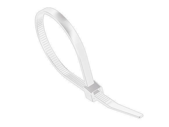 Tirex Tiewrap  7.6mm / 200mm white 100pcs