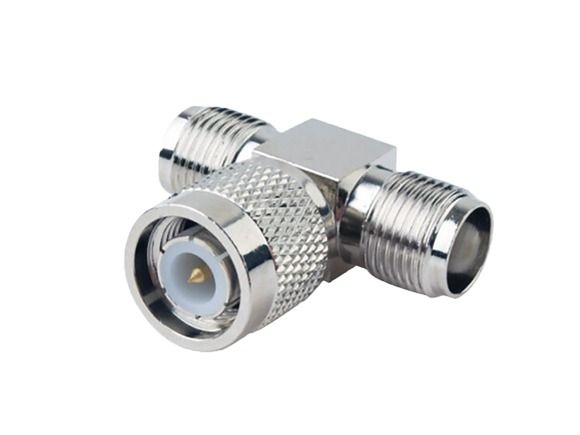 TNC female/female -> TNC male coax ''T'' adapter