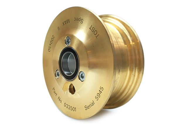 Tost tailwheel Max II 3.5" Messing  Ø20mm (200x50)