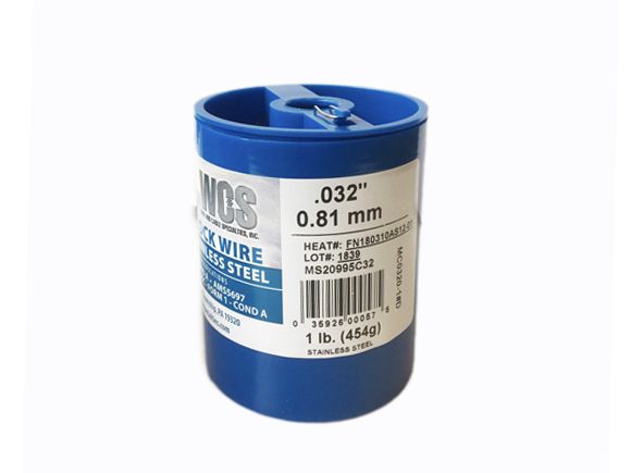 WCS safety lockwire stainless steel Ø .032'' (0.81mm)